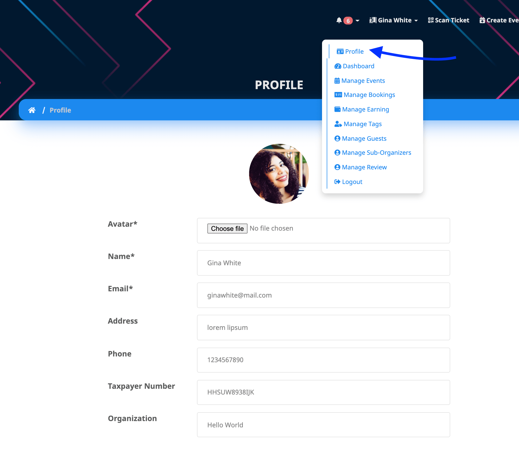 1-organizer-profile-update