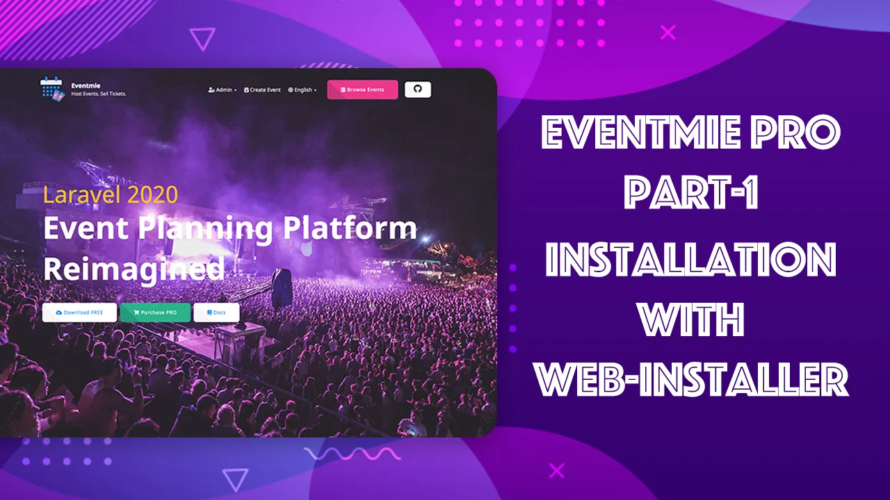 Eventmie Pro - Installation with Web-installer Video Tutorial
