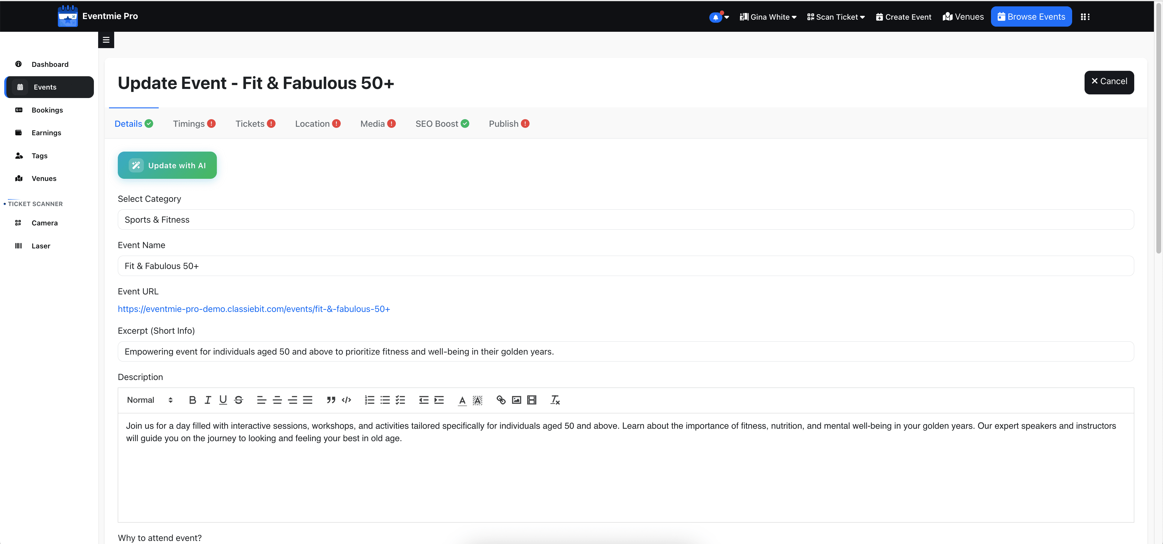 Eventmie Pro Platform