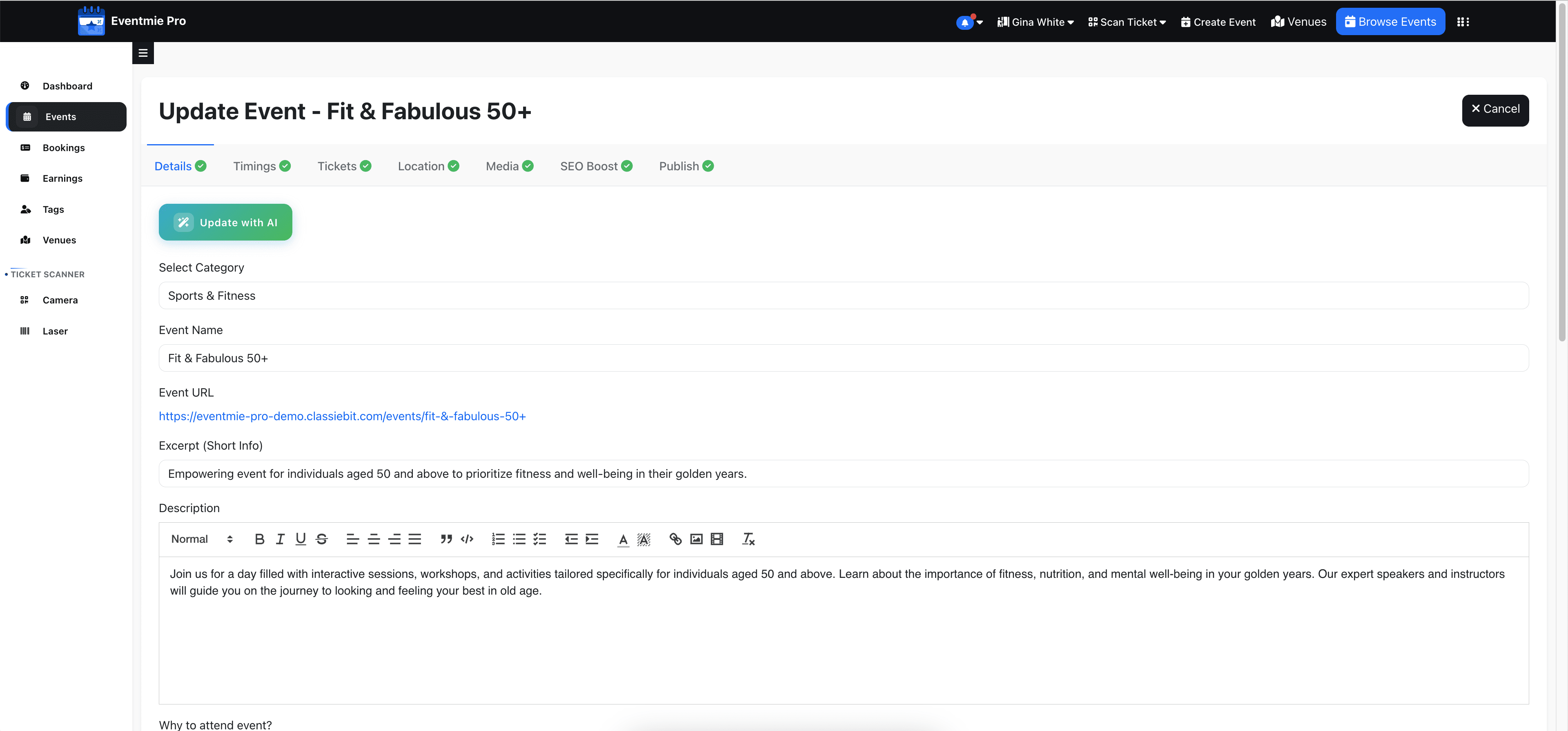 Eventmie Pro Platform