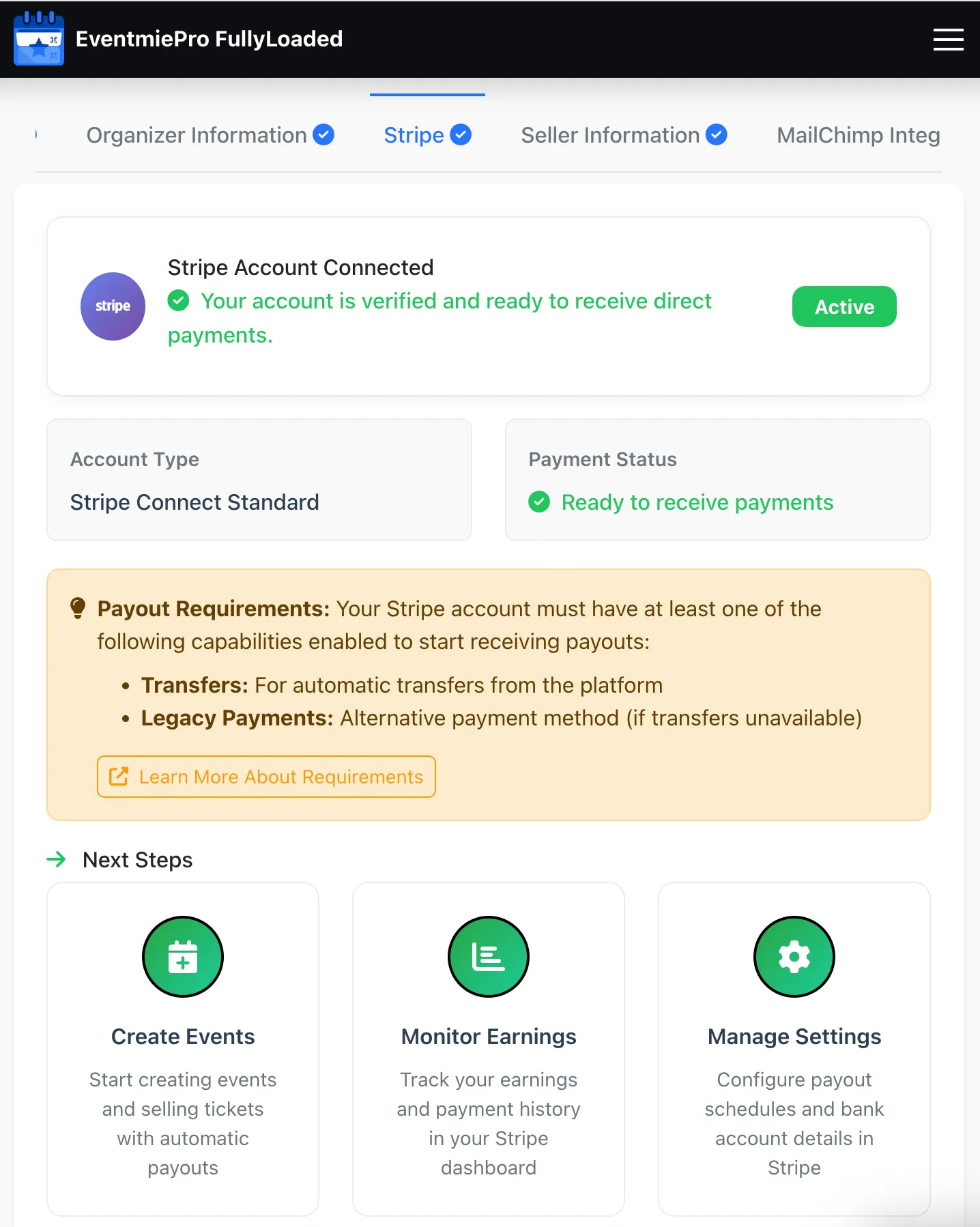 stripe-direct-organizer-connected
